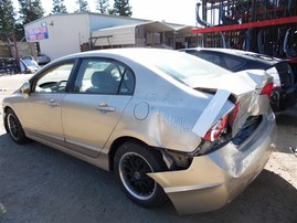 2007 Honda Civic LX Gold Sedan 1.8L Vtec AT #A24896